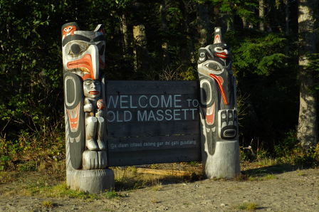 Old Masset Welcome Sign